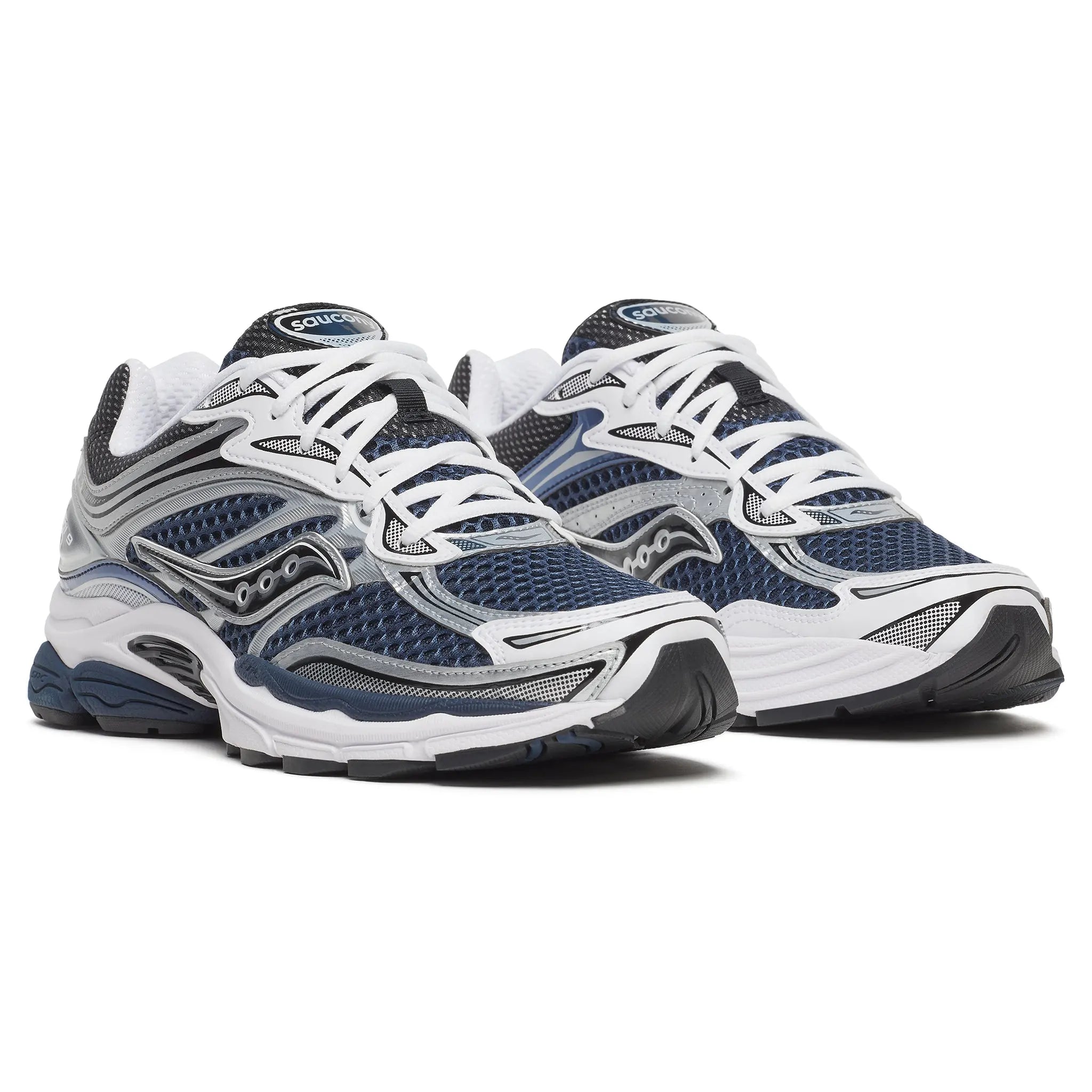 Front Side View of Saucony Pro Grid Omni 9 Deep Navy S70739-41
